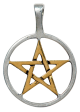 Подвеска Золотая Пентаграмма Pentagram